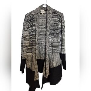 St. John's Bay Monochrome Striped Cardigan